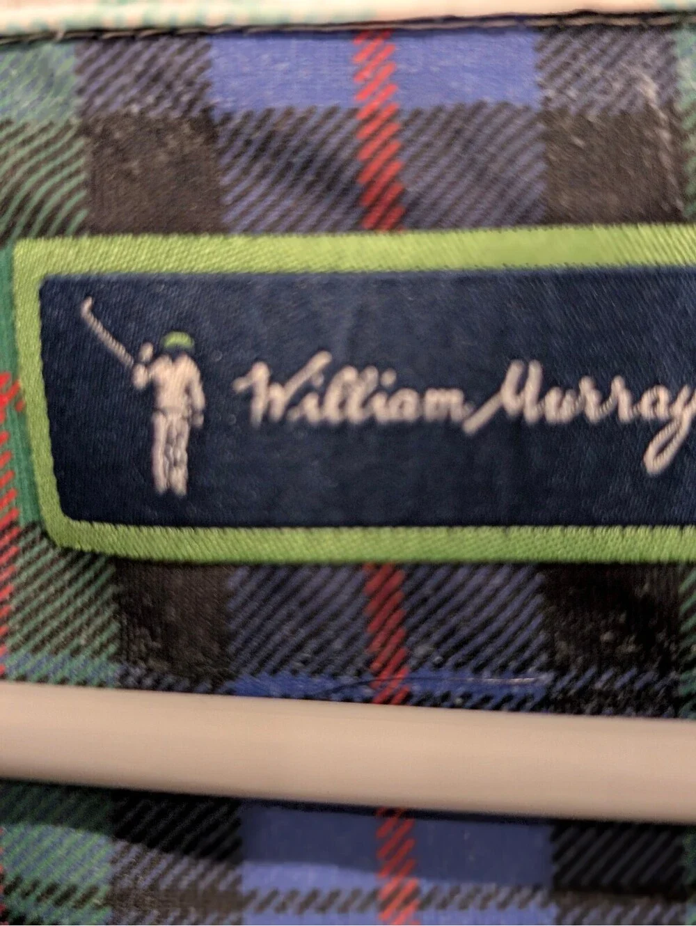 William Murray Golf Polo Men’s XL Golf Ball Floral Print Performance Shirt